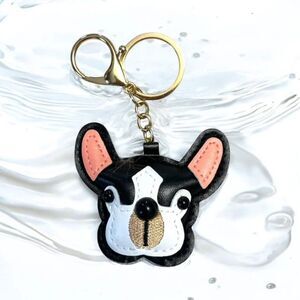 French Bulldog Keychain – Cute Leather Dog Charm